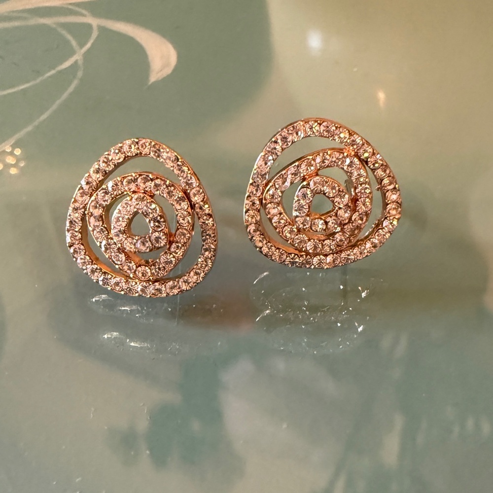 Shimmery Earrings,  & Zirconias